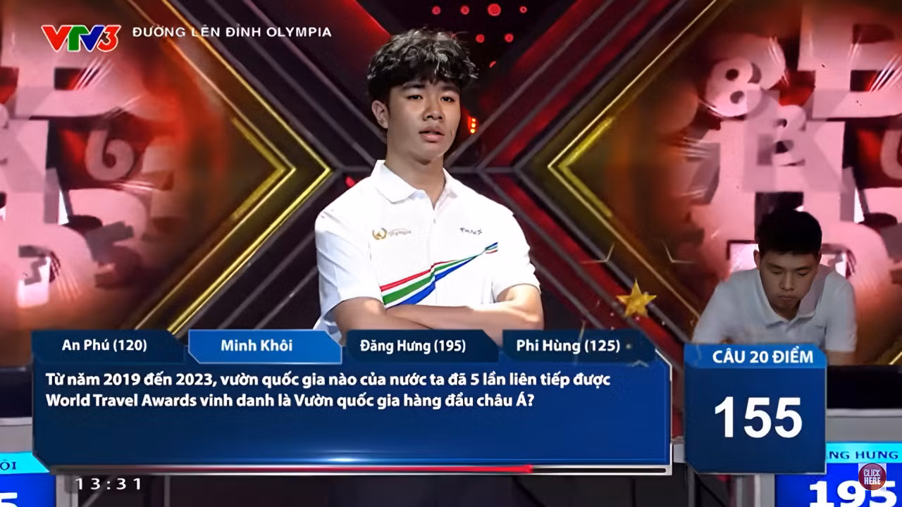 Phần thi Về đích của Minh Khôi.