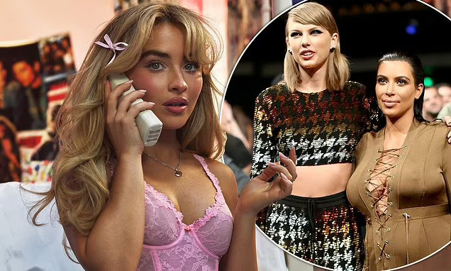 Sabrina từng bị vướng vào tin đồn "nghỉ chơi" với Taylor Swift vì hợp tác cùng Kim Kardashian. Sabrina từng bị vướng vào tin đồn "nghỉ chơi" với Taylor Swift vì hợp tác cùng Kim Kardashian.