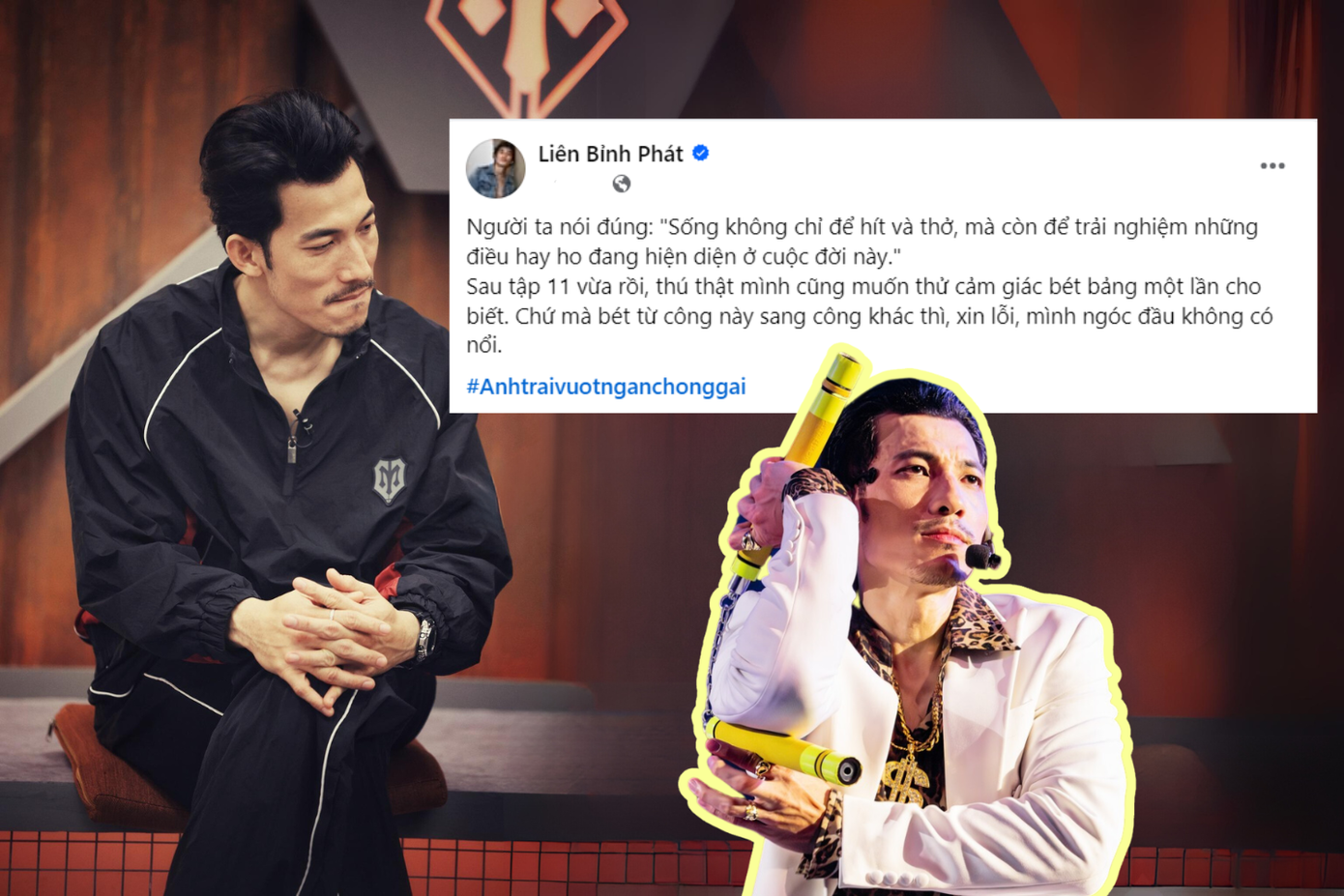 "Anh tài" từng tâm sự chuyện này trên trang cá nhân.