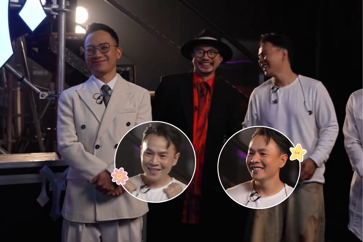 Hà Lê, Tiến Đạt thích thú trước sự dễ thương của "hậu phương" Binz.