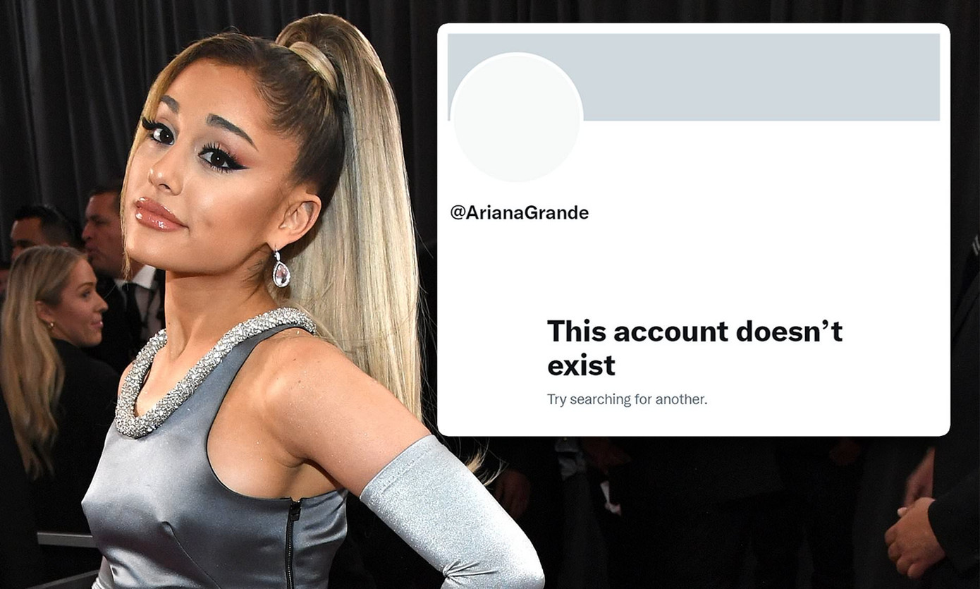 Ariana Grande đã dừng hoạt động trên mạng xã hội X từ năm 2021. Ariana Grande đã dừng hoạt động trên mạng xã hội X từ năm 2021.