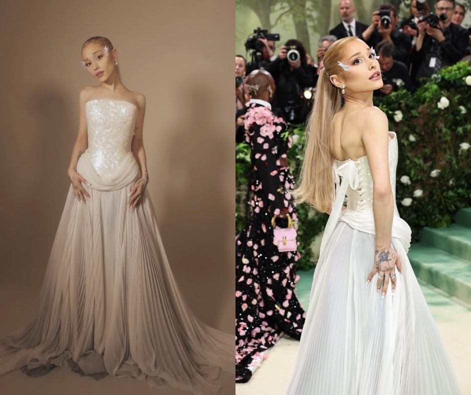 Ariana Grande diện bộ váy trắng tinh khôi tại sự kiện. Ariana Grande diện bộ váy trắng tinh khôi tại sự kiện.