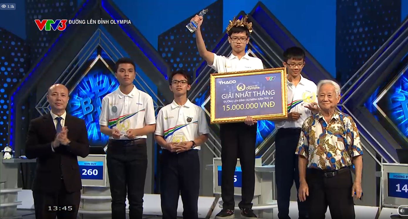 Nam sinh Hải Phòng giành được vòng nguyệt quế với số điểm 260. Nam sinh Hải Phòng giành được vòng nguyệt quế với số điểm 260.