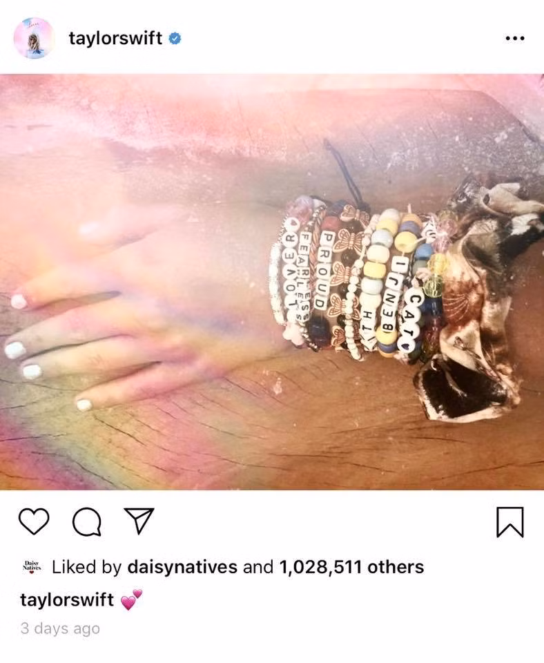 Bài viết của Taylor Swift từ năm 2019.