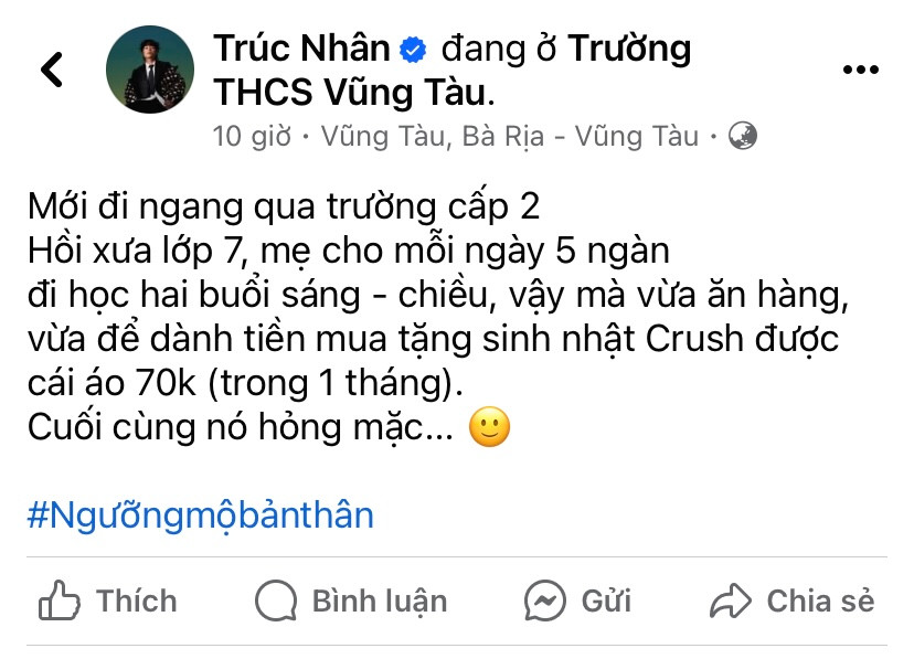 Trúc Nhân chia sẻ câu chuyện "cua crush" khiến ai cũng buồn cười. Trúc Nhân chia sẻ câu chuyện "cua crush" khiến ai cũng buồn cười.