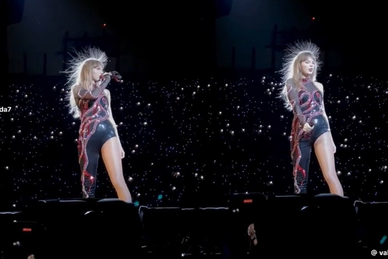 Mái tóc của Taylor Swift sau khi trình diễn vài giờ gây sốt cộng đồng mạng.