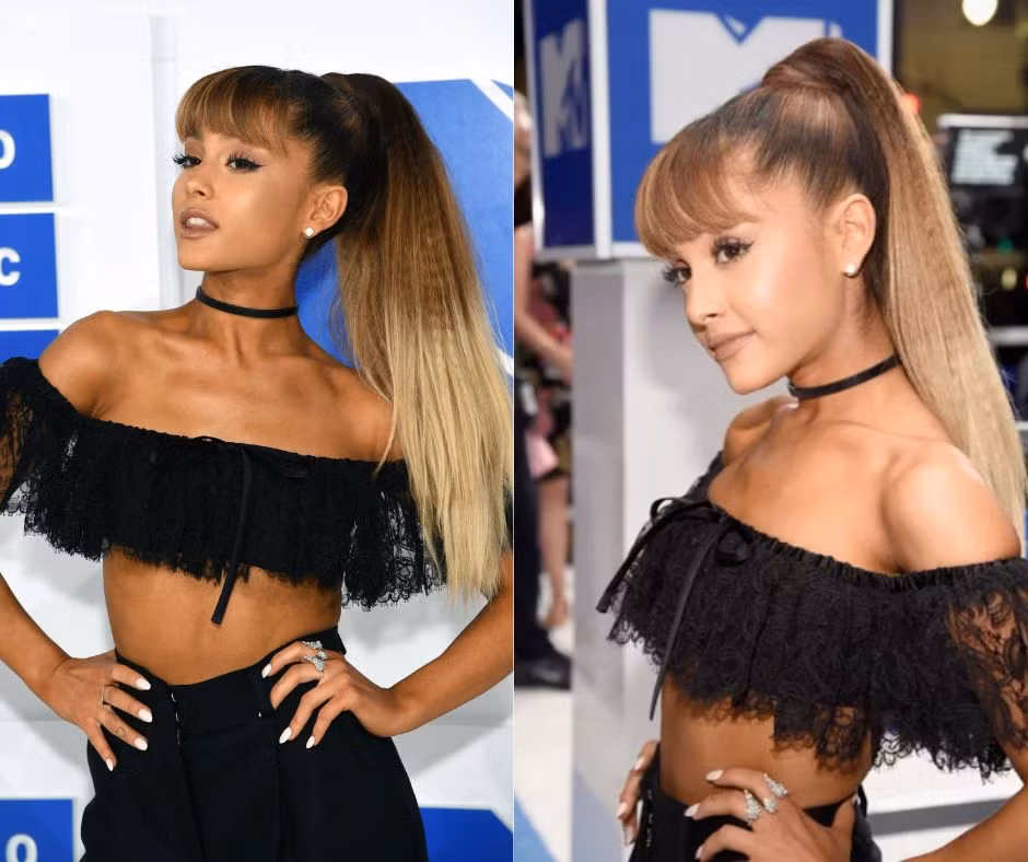Kiểu tóc đuôi ngựa thương hiệu của Ariana.