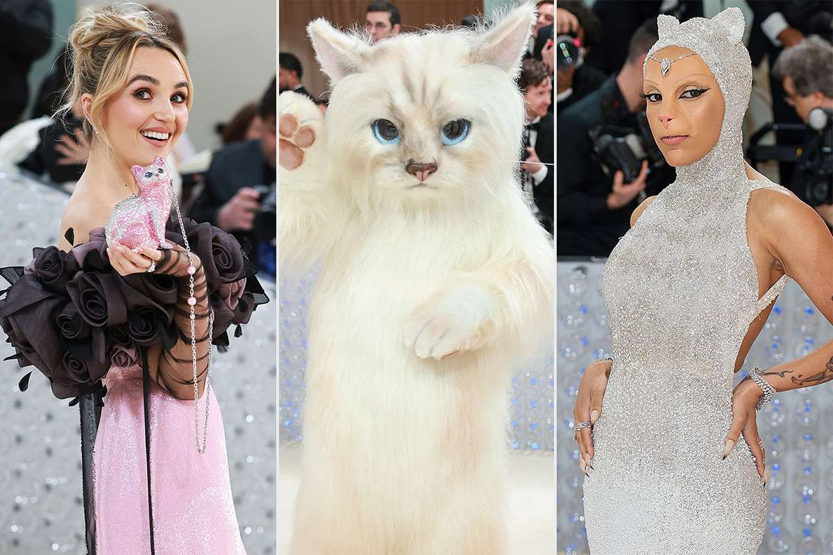 Tại Met Gala 2023 với chủ đề tôn vinh NTK Karl Lagerfeld, nhiều nghệ sĩ đã hóa thân thành chú mèo Choupette để tưởng nhớ ông.