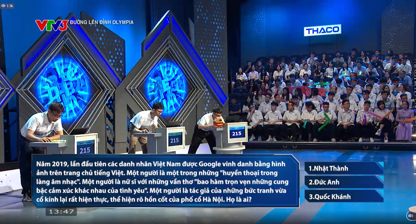 Phải dùng đến 2 câu hỏi phụ mới có thể tìm ra quán quân tuần.