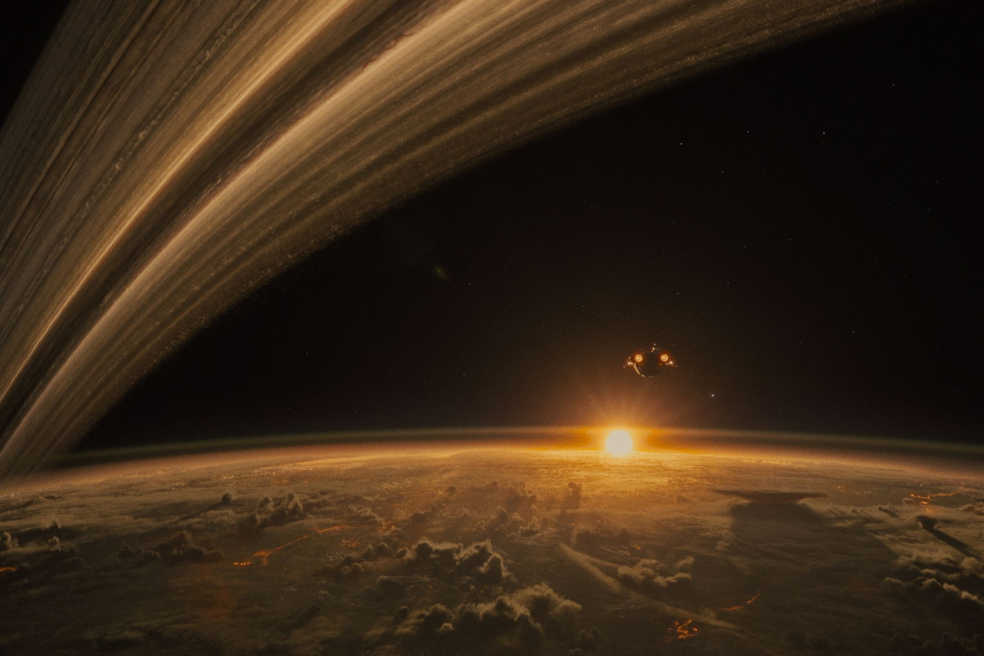 Một cảnh phim ngoài không gian trong Alien: Romulus. Một cảnh phim ngoài không gian trong Alien: Romulus.