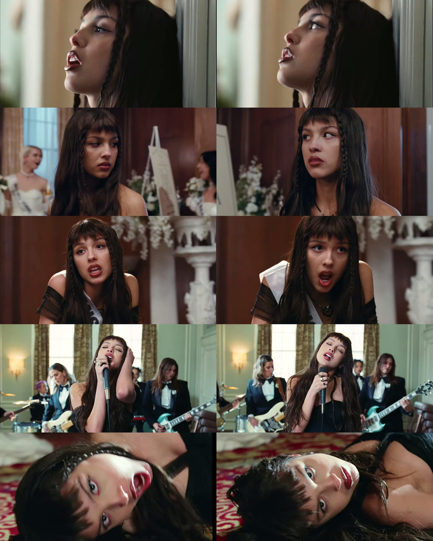 Tạo hình ấn tượng của Olivia Rodrigo trong MV Obsessed.