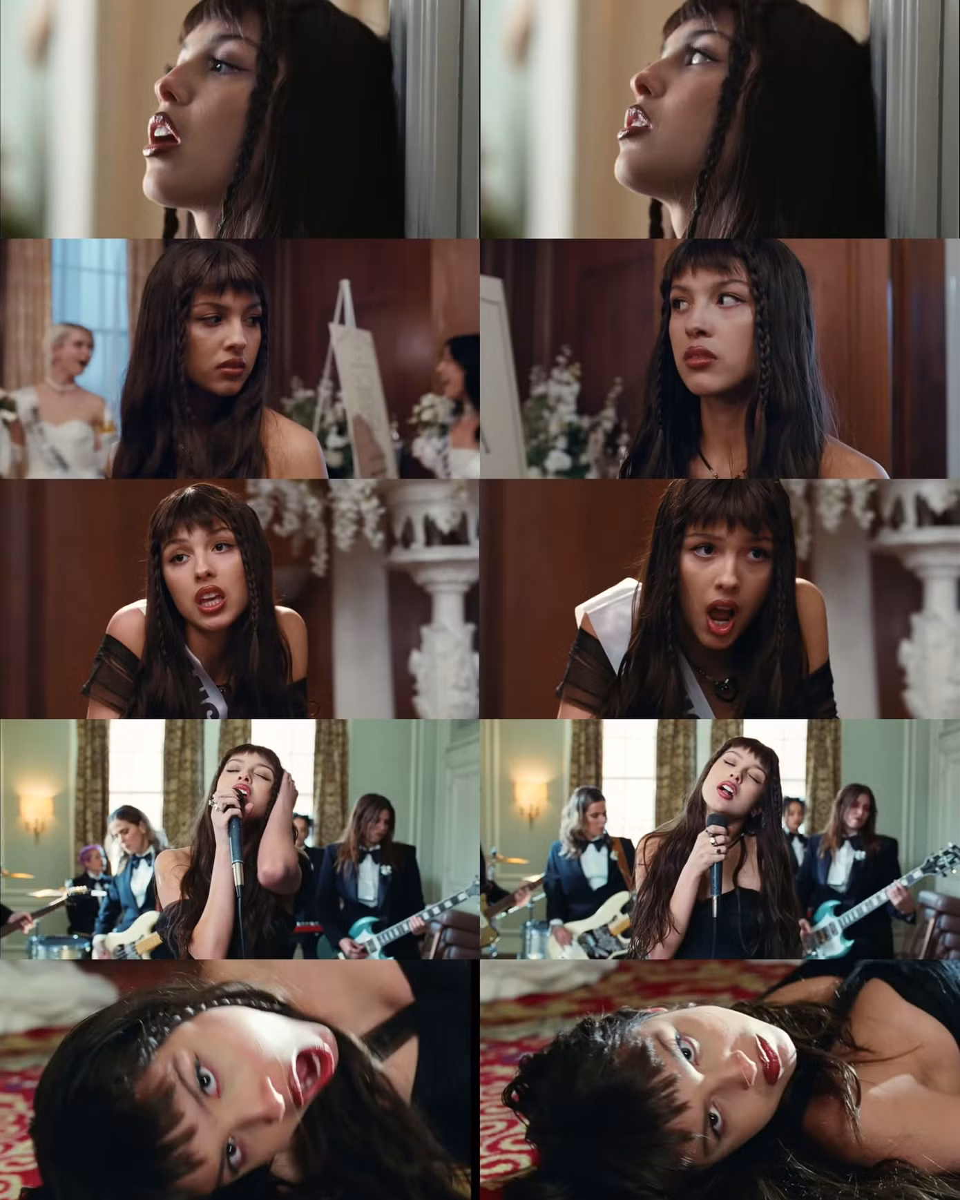 Tạo hình ấn tượng của Olivia Rodrigo trong MV Obsessed.