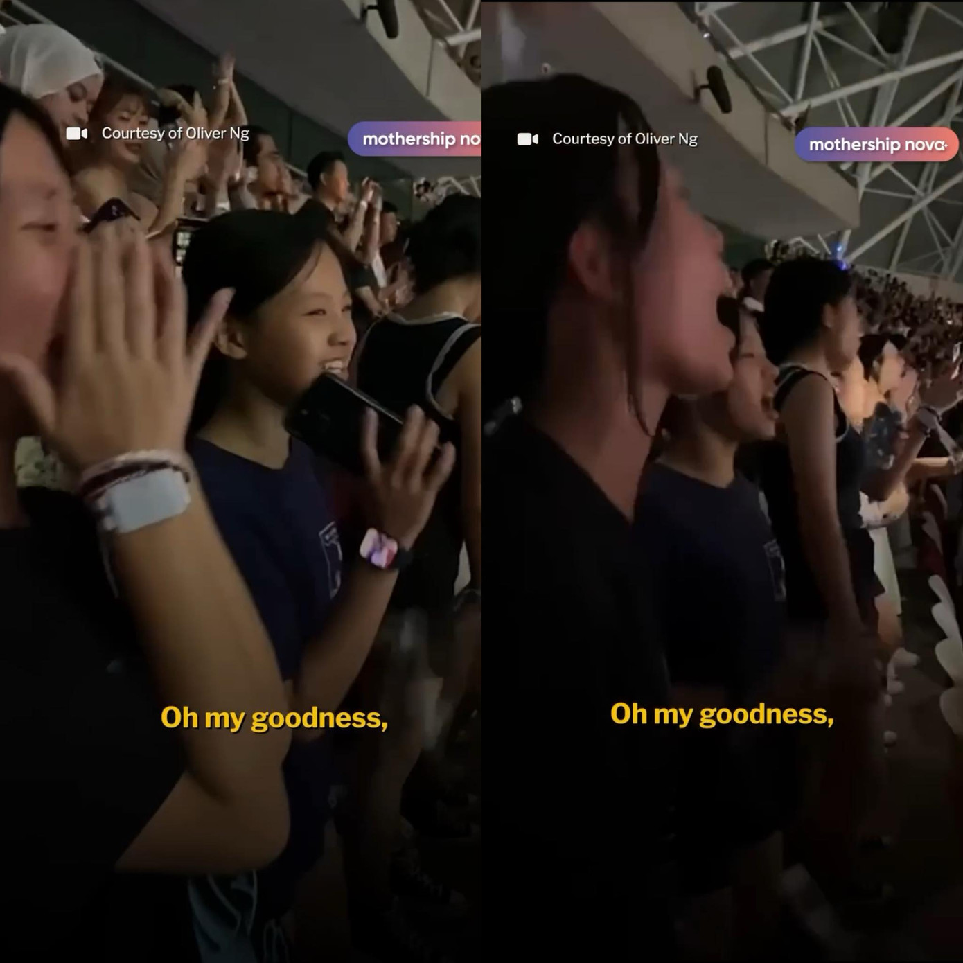 Hai bạn nữ hạnh phúc khi được Oliver giúp đỡ để vào sân thành công. Hai bạn nữ hạnh phúc khi được Oliver giúp đỡ để vào sân thành công.