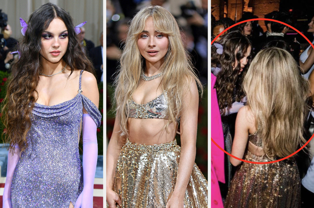 Olivia Rodrigo và Sabrina Carpenter thân thiết tại Met Gala 2022.