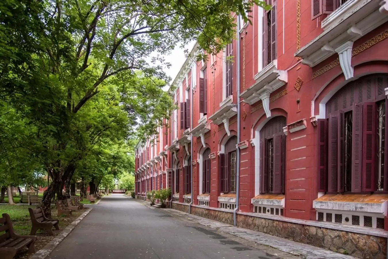 Ngôi trường sở hữu nhiều góc "sống ảo". Ảnh: Internet. Ngôi trường sở hữu nhiều góc "sống ảo". Ảnh: Internet.