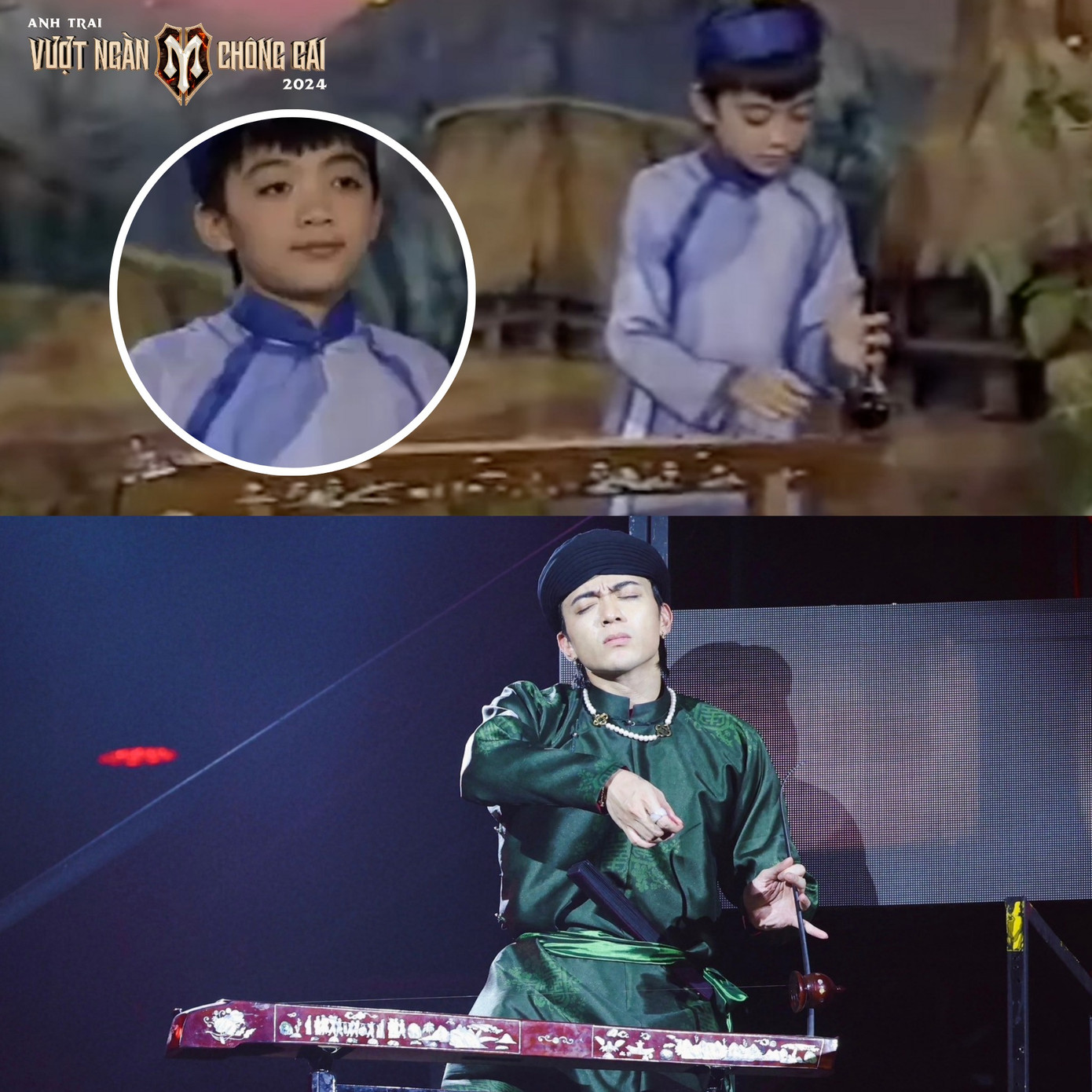 SOOBIN đã học chơi đàn bầu từ nhỏ.