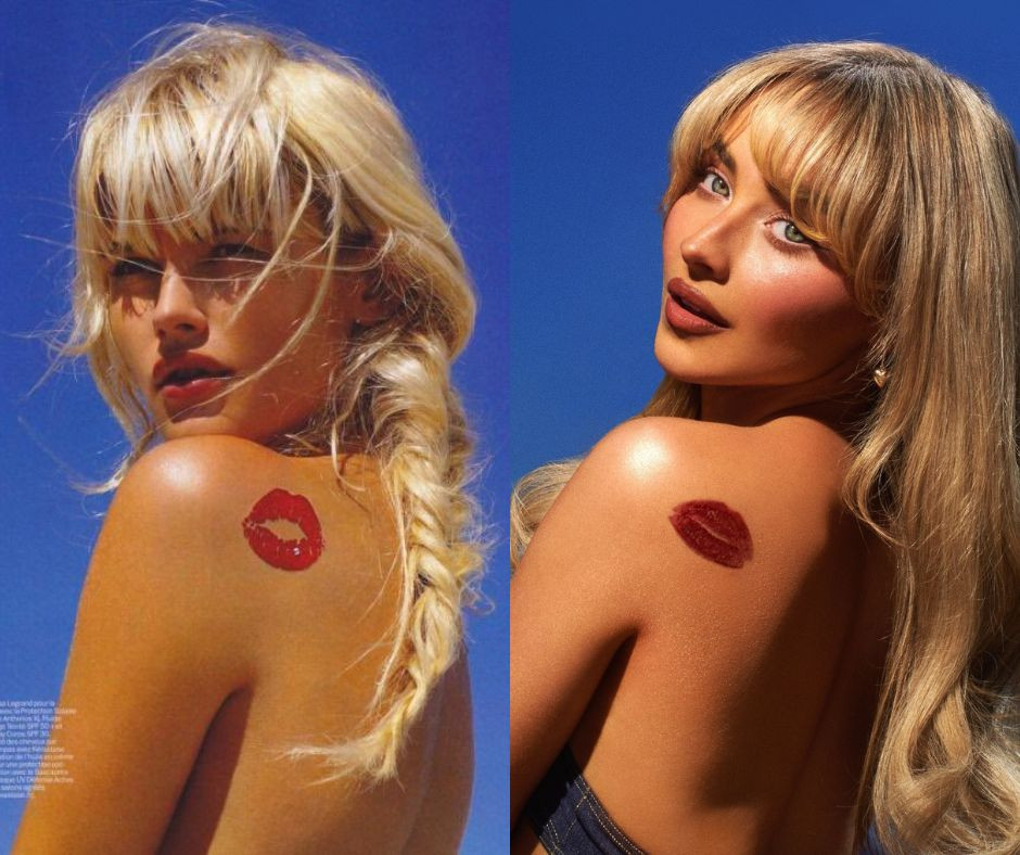 Bìa album mới của Sabrina giống hình ảnh trên tạp chí nhiều năm trước. Bìa album mới của Sabrina giống hình ảnh trên tạp chí nhiều năm trước.