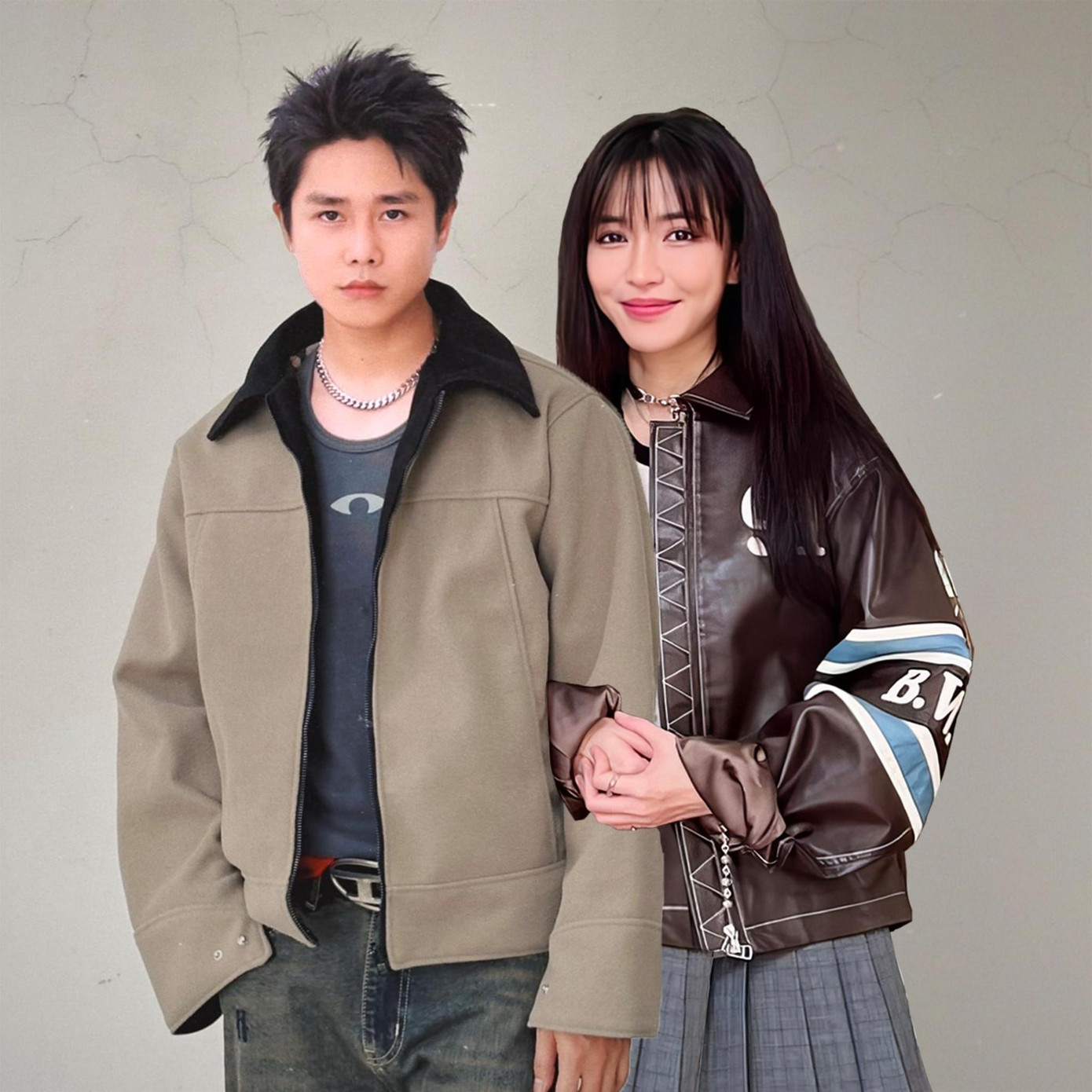 Hình ảnh được ghép bởi một trang lập ra để "đu" OTP Tăng Duy Tân - Bích Phương.