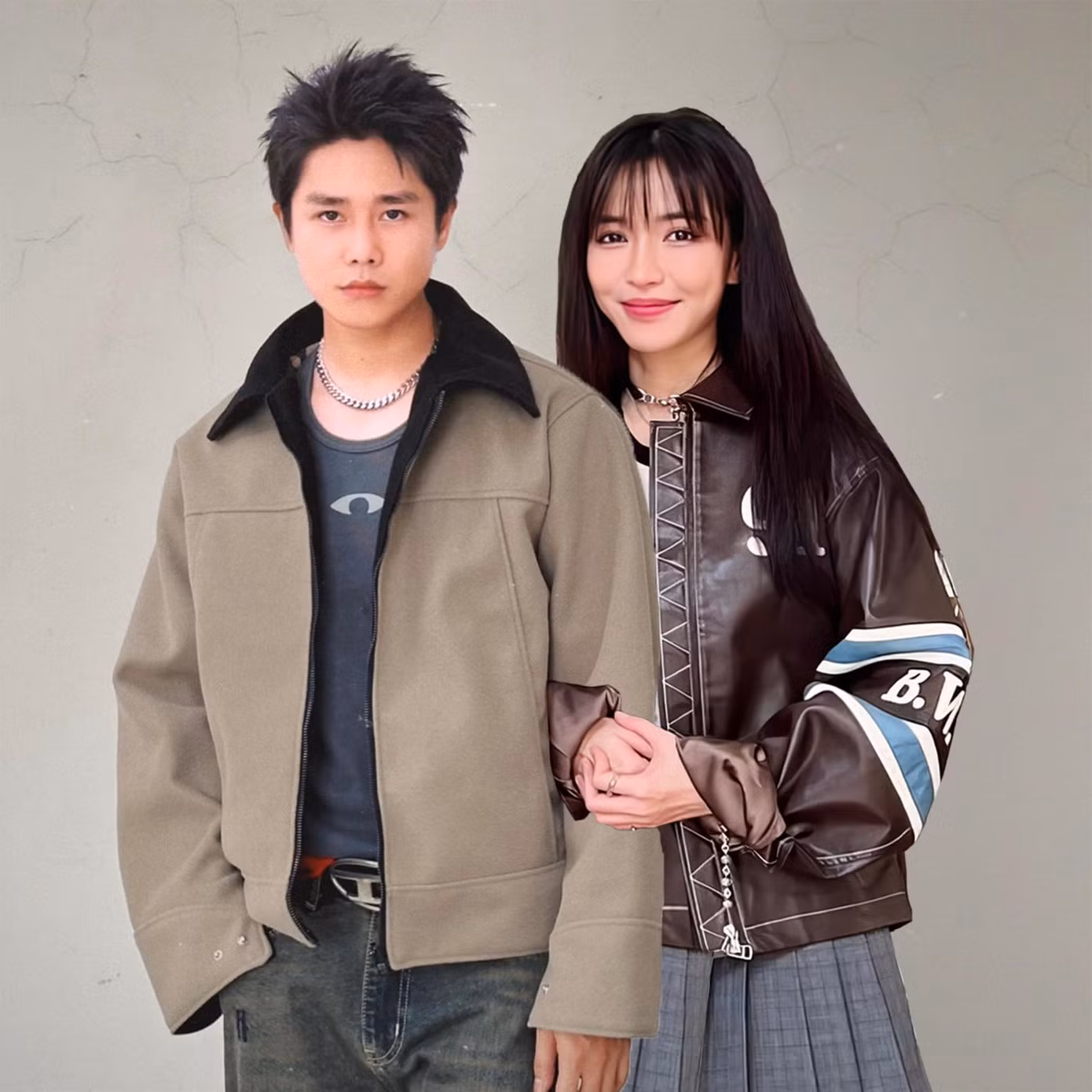 Hình ảnh được ghép bởi một trang lập ra để "đu" OTP Tăng Duy Tân - Bích Phương.