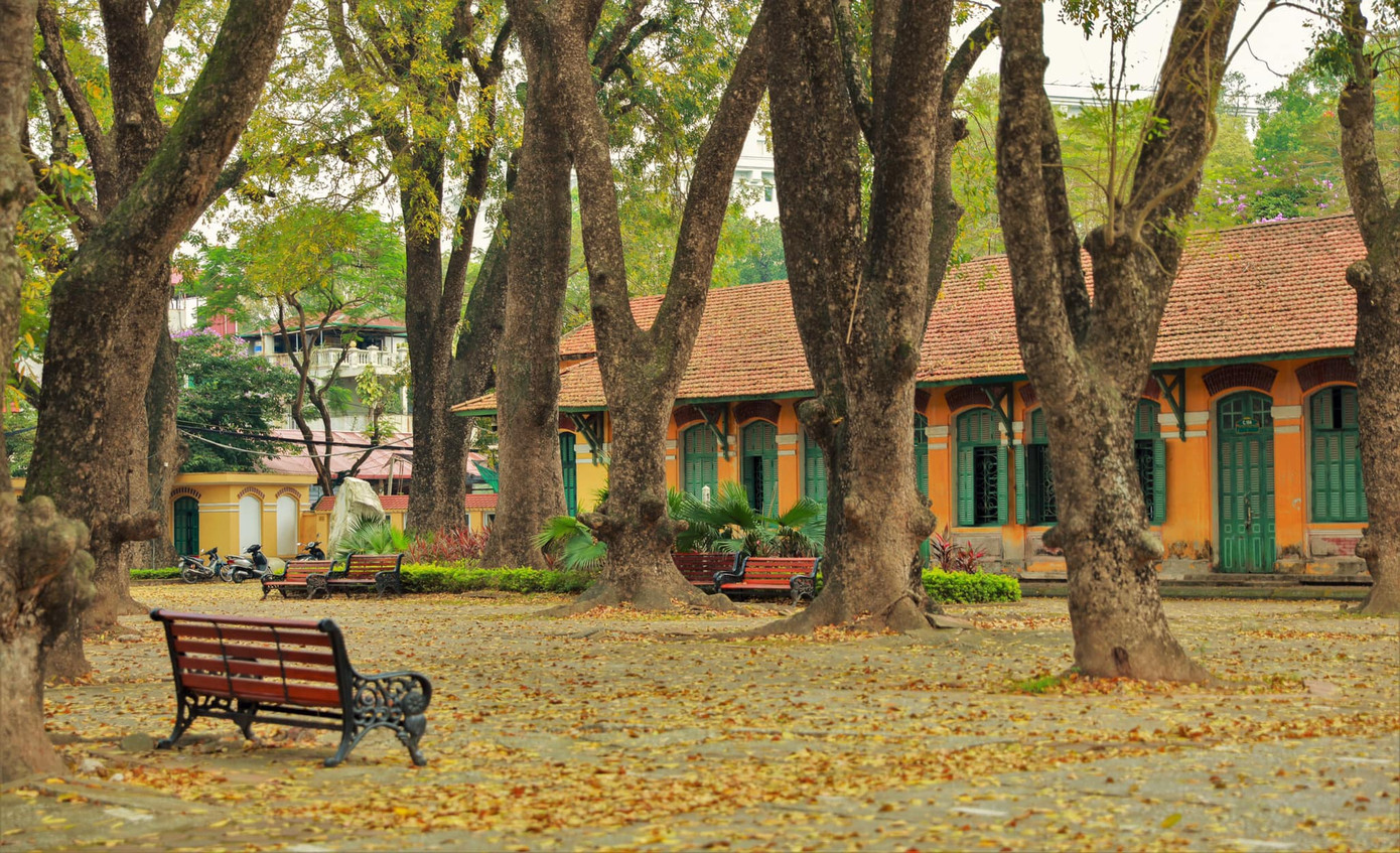 Chỉ cần cầm máy lên là teen đã "rinh" về cả nghìn tấm ảnh "sống ảo" trong khuôn viên trường THPT Chu Văn An! - Ảnh: Fanpage Đoàn trường THPT Chu Văn An