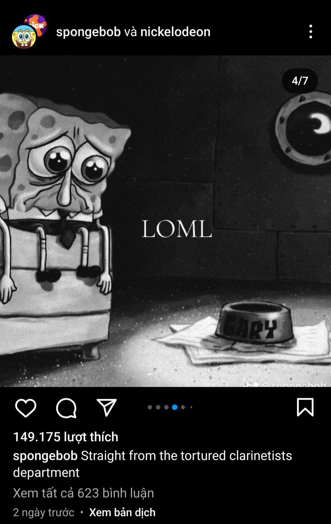 Series phim hoạt hình Spongebob.