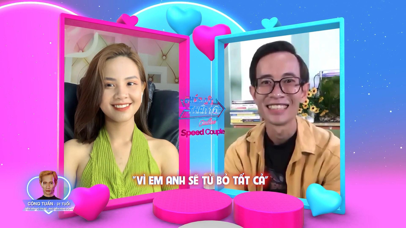 Công Tuấn tỏ ra rất ấn tượng với cô nàng xinh đẹp, tài năng. Công Tuấn tỏ ra rất ấn tượng với cô nàng xinh đẹp, tài năng.