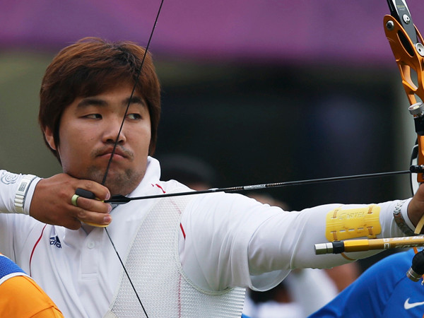 Tay cung Im Dong- Huyn đã làm nên kỳ tích ở Olympic London. Ảnh: Getty Images