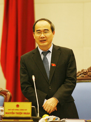 Phó Thủ tướng Nguyễn Thiện Nhân . Phó Thủ tướng Nguyễn Thiện Nhân