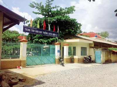 Trung tâm Giáo dục Thường xuyên Q.12 - nơi tên Hận đang theo học