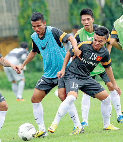 Các cầu thủ U23 Việt Nam tích cực chuẩn bị cho BTV Cup khởi tranh cuối tuần này. ảnh: VSI