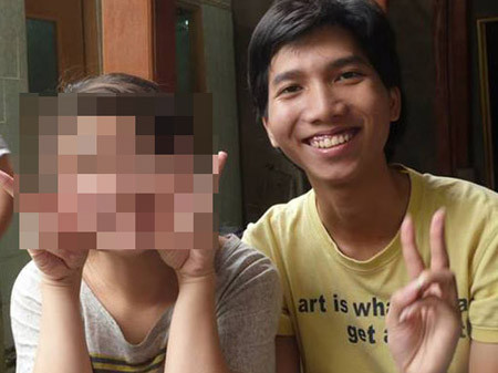 Ánh trong đợt thực tập ở Mai châu - Hòa Bình hồi tháng 6.2013. Ảnh trên FB của Ánh