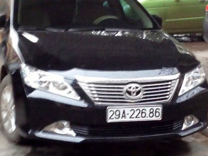 Chiếc xe Camry sang trọng nhưng lắp biển số giả của Đội phó CSGT huyện Đồng Hỷ, Thái Nguyên