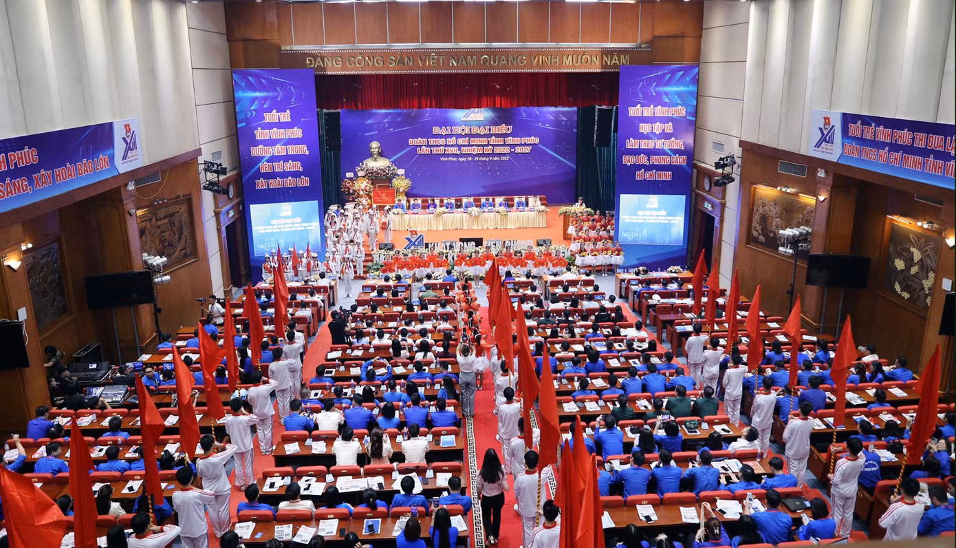 Đại hội Đoàn tỉnh Vĩnh Phúc diễn ra trong hai ngày 28 - 29/9. Ảnh: Như Ý