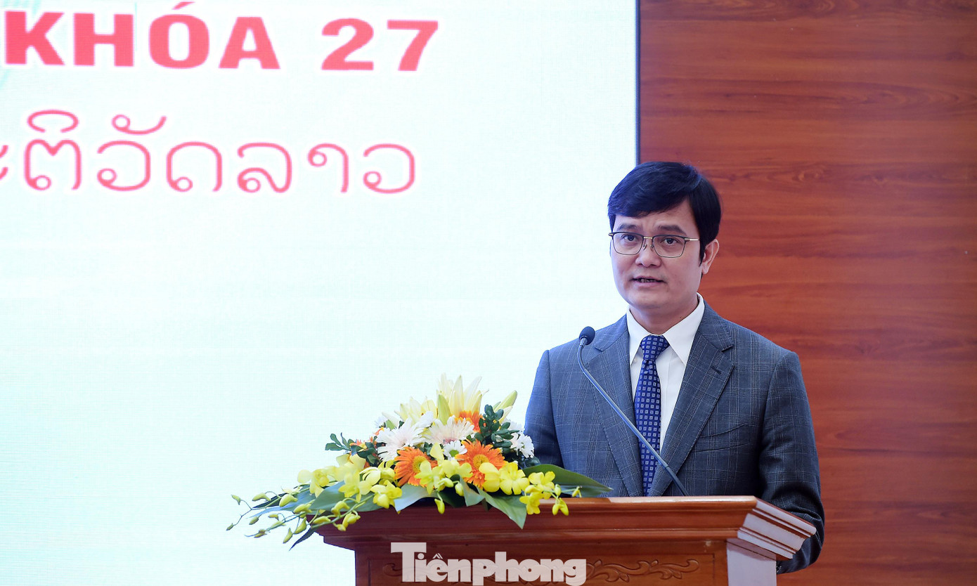 Bí thư thứ nhất T.Ư Đoàn TNCS Hồ Chí Minh Bùi Quang Huy phát biểu tại lễ tổng kết. Ảnh: Xuân Tùng Bí thư thứ nhất T.Ư Đoàn TNCS Hồ Chí Minh Bùi Quang Huy phát biểu tại lễ tổng kết. Ảnh: Xuân Tùng