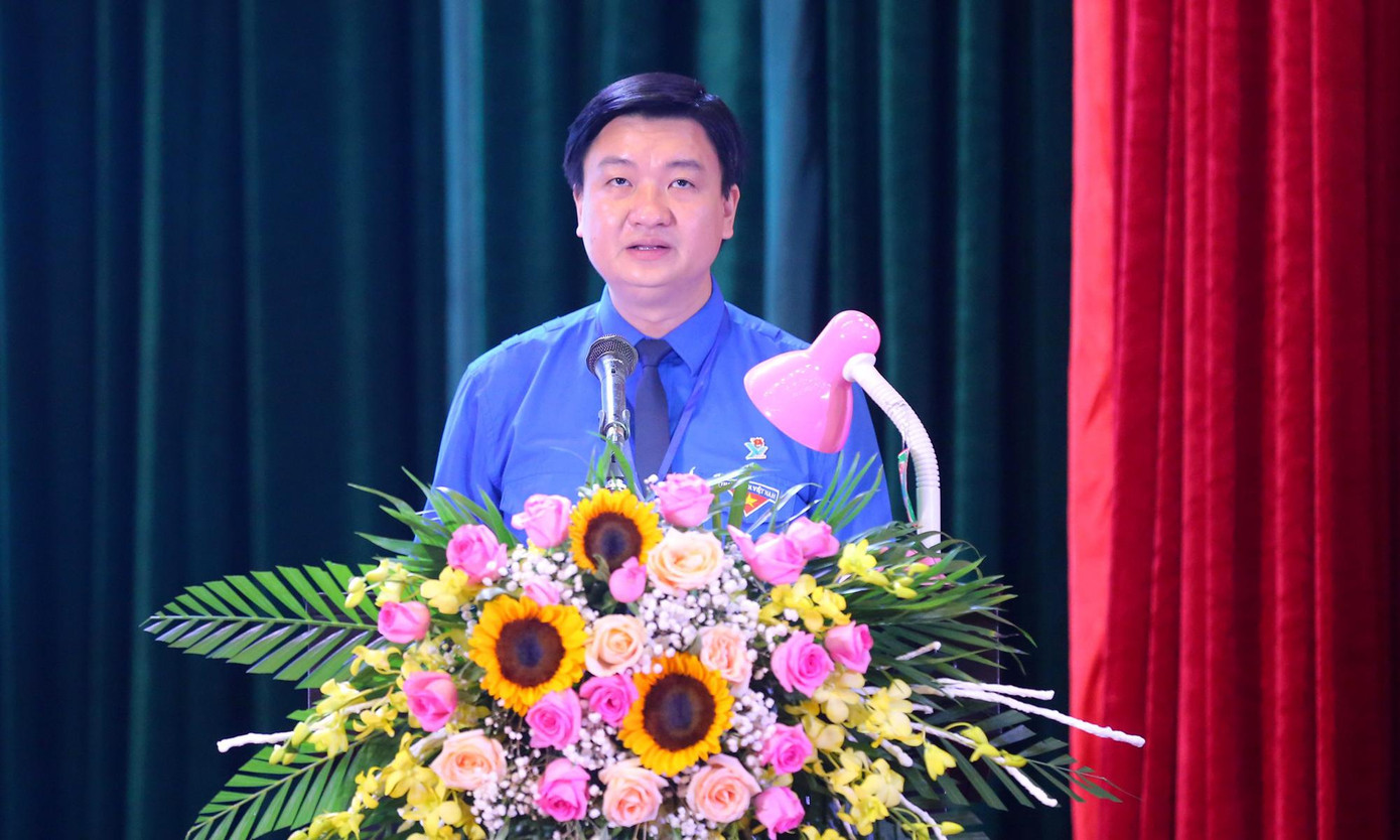 Anh Trần Ngọc Nam phát biểu khai mạc Đại hội. Ảnh: Trọng Tài Anh Trần Ngọc Nam phát biểu khai mạc Đại hội. Ảnh: Trọng Tài