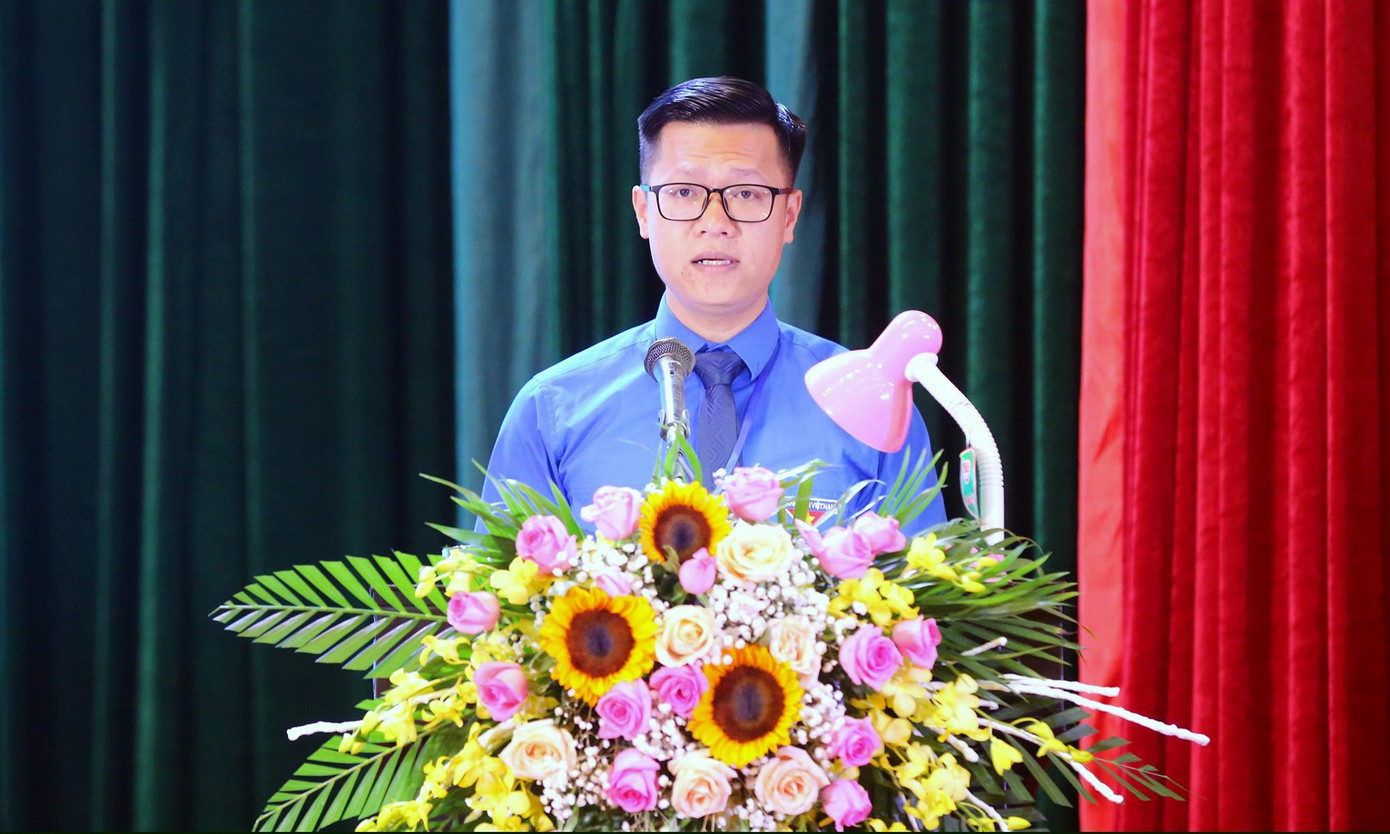 Anh Vũ Trần Tùng Anh trình bày tóm tắt báo cáo tại Đại hội. Ảnh: Trọng Tài Anh Vũ Trần Tùng Anh trình bày tóm tắt báo cáo tại Đại hội. Ảnh: Trọng Tài