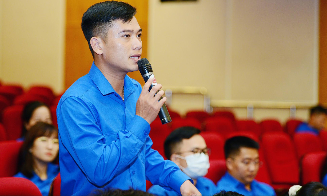 Trong hơn 2 giờ đồng hồ, đã có nhiều ý kiến, đề xuất của đoàn viên thanh niên trực tiếp bày tỏ, trao đổi tại hội nghị.