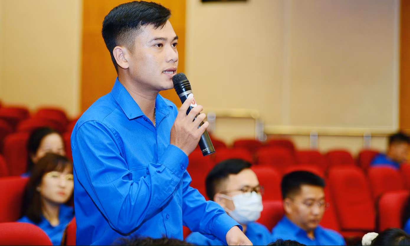 Trong hơn 2 giờ đồng hồ, đã có nhiều ý kiến, đề xuất của đoàn viên thanh niên trực tiếp bày tỏ, trao đổi tại hội nghị.