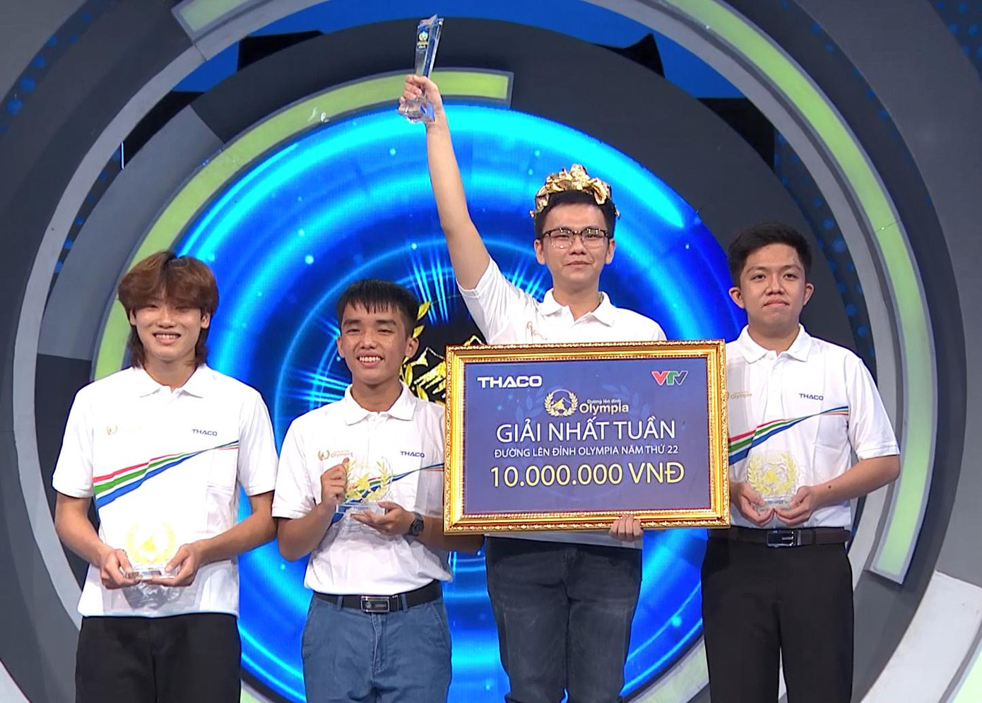 Quốc Khánh giành vòng nguyệt quế với 340 điểm trận thi tuần 2 tháng 3 quý IV. Ảnh: FBCT