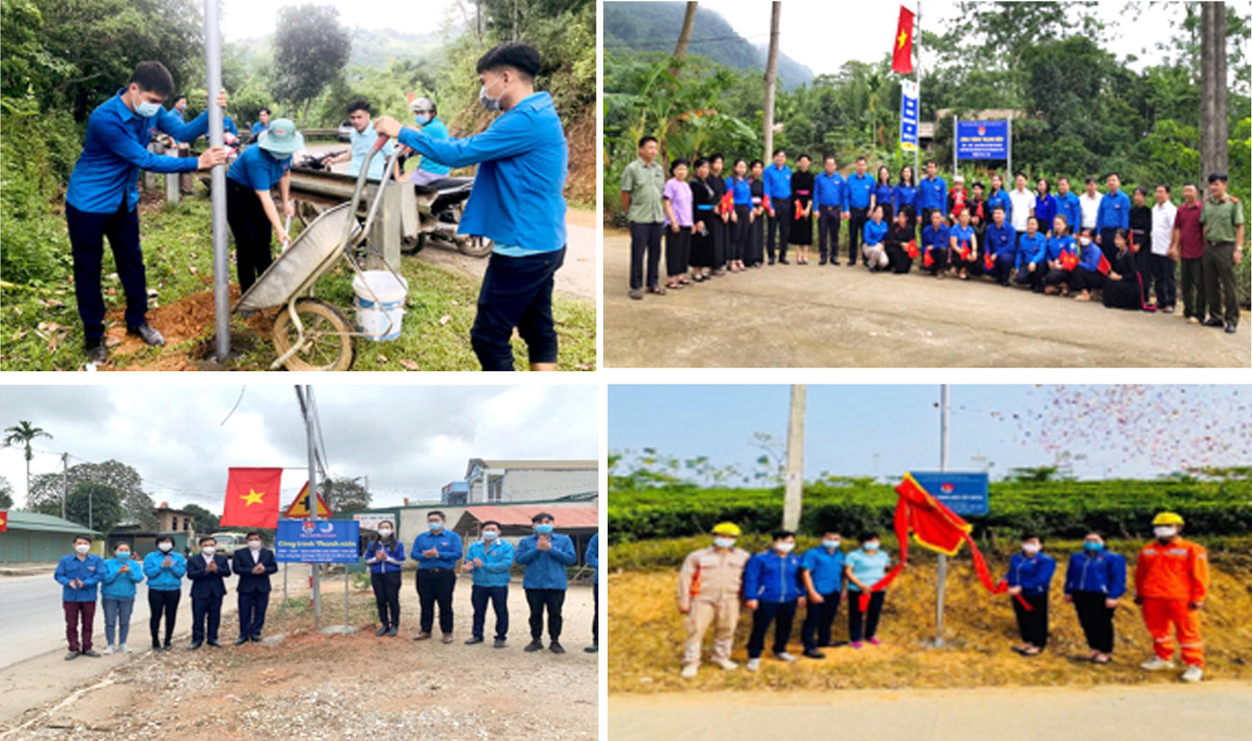 Nhiều công trình thắp sáng đường quê được khánh thành. Ảnh: TĐTQ. Nhiều công trình thắp sáng đường quê được khánh thành. Ảnh: TĐTQ.