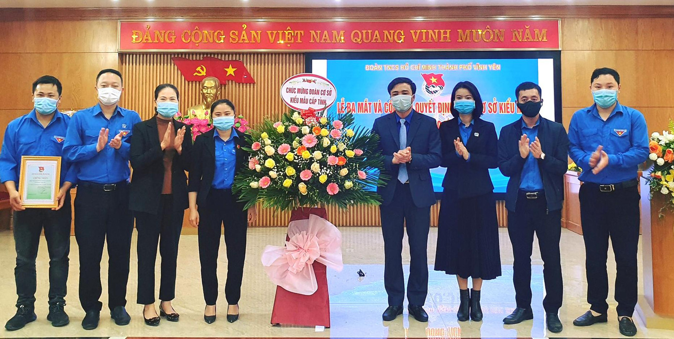 Lễ ra mắt Đoàn cơ sở kiểu mẫu. Ảnh: TĐVP