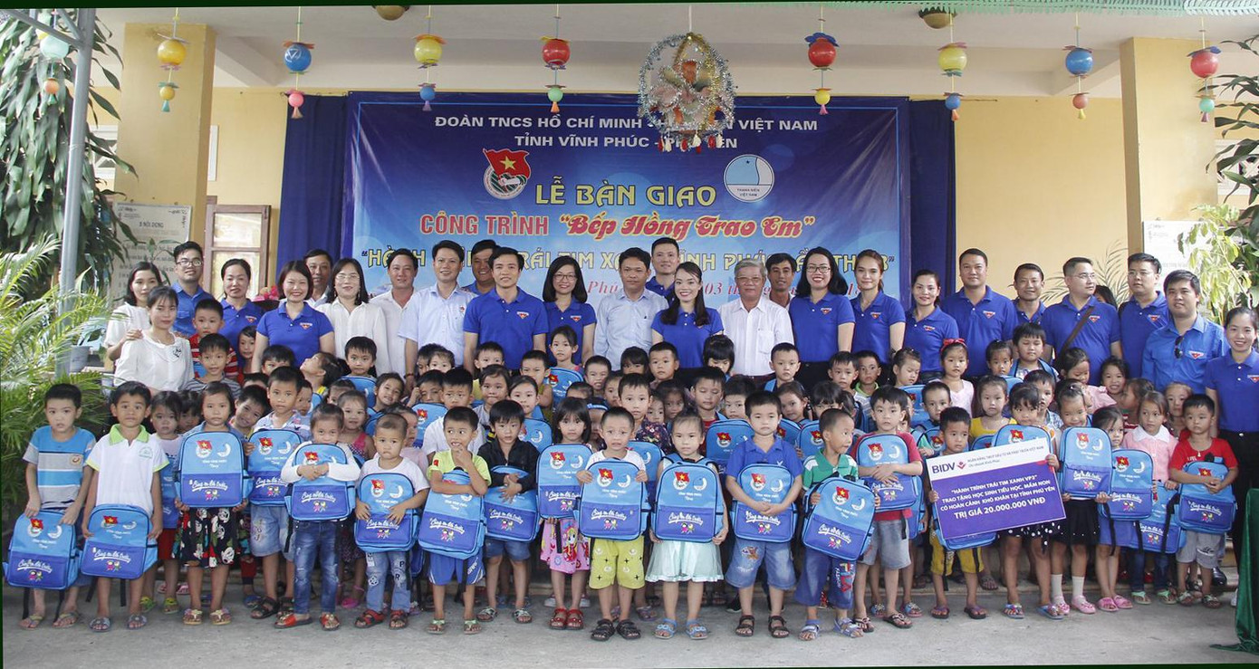 Nhiều công trình, phần việc được thực hiện trong "Hành trình trái tim xanh VP". Ảnh: TĐVP