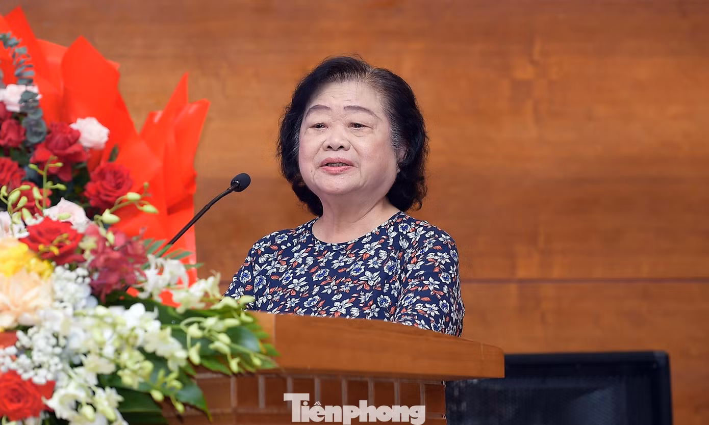 Bà Trương Mỹ Hoa phát biểu tại chương trình. Ảnh: Xuân Tùng