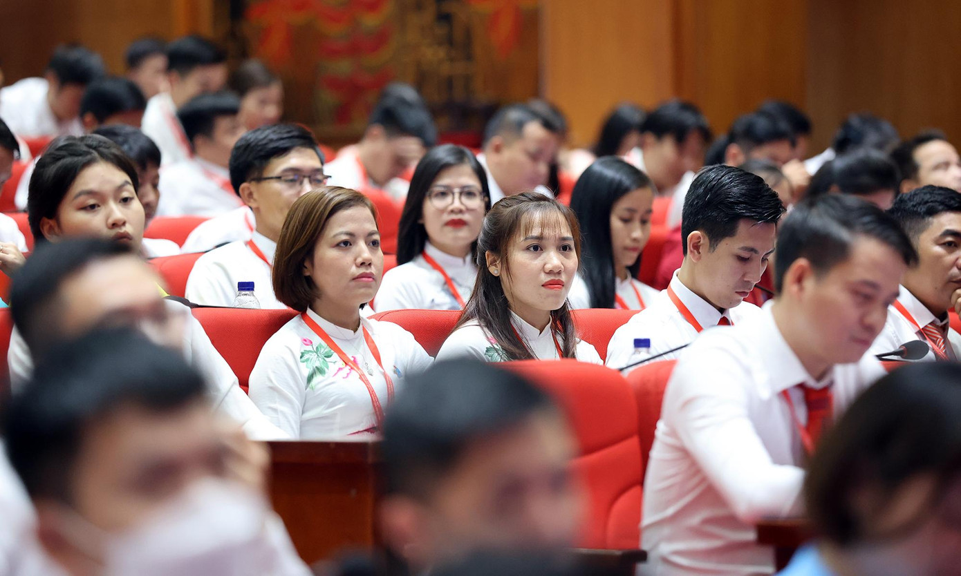 Đại hội có sự tham dự của 214 đại biểu đại diện hơn 63 nghìn đoàn viên toàn tỉnh. Ảnh: Như Ý