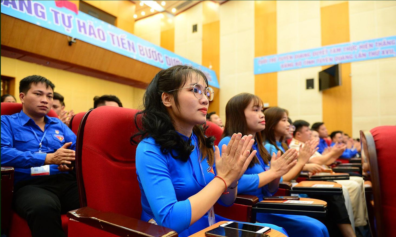 Tuổi bình quân đại biểu tham dự Đại hội là 27,96. Ảnh: Dương Triều Tuổi bình quân đại biểu tham dự Đại hội là 27,96. Ảnh: Dương Triều