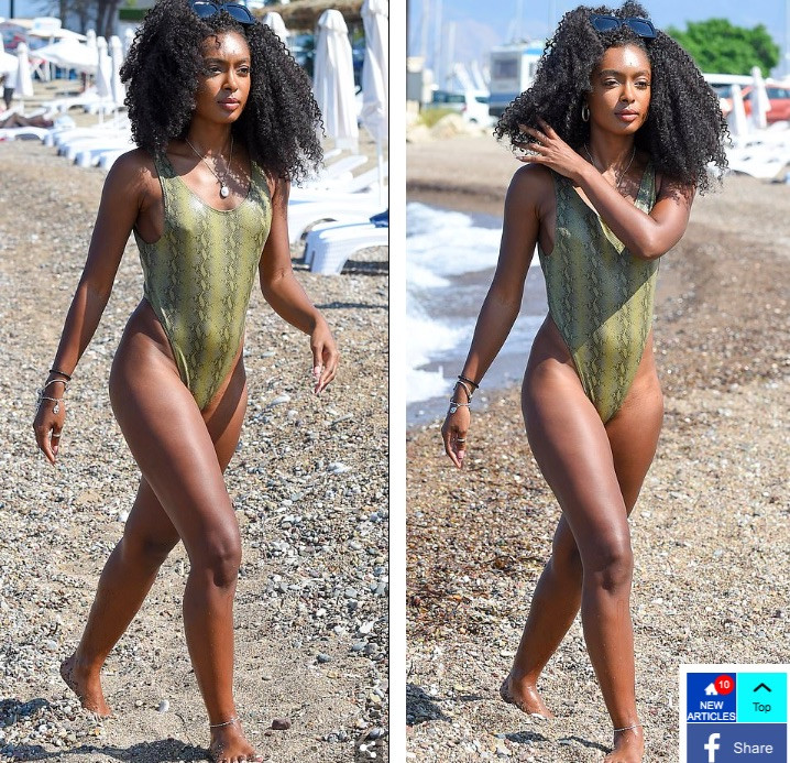 Sao truyền hình 9x Anh quốc gợi cảm đầy hoang dại với áo tắm ảnh 5