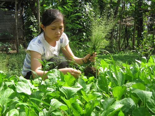 Dù khó khăn Ly luôn cố gắng học tốt