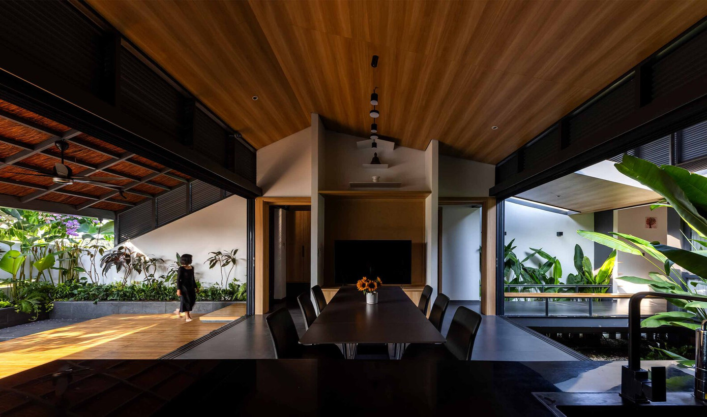 Việc giảm không gian sử dụng để nhường chỗ cho các khu vực chuyển tiếp giúp tăng cường kết nối với thiên nhiên và thúc đẩy sự tương tác giữa các cá nhân nhiều hơn, nuôi dưỡng sức khỏe cả về thể chất và tinh thần.