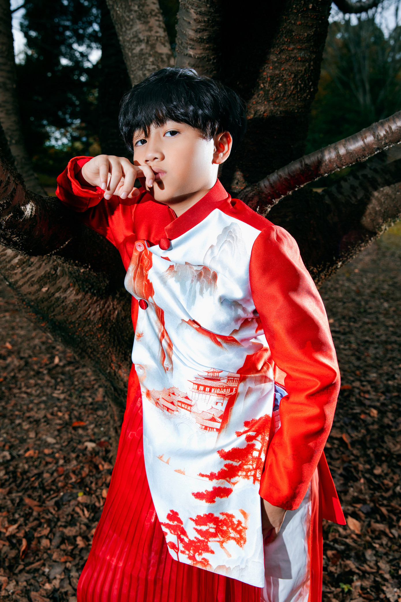 Toàn Phương đã có kinh nghiệm làm người mẫu nhí.