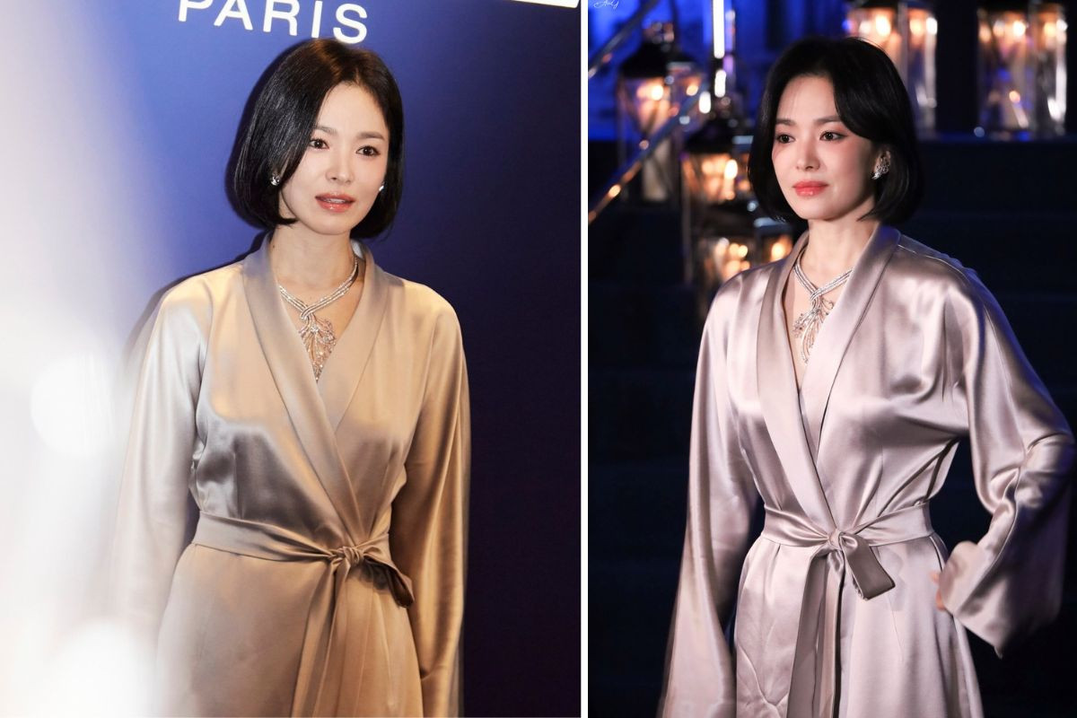 Song Hye Kyo mặc đồ ngủ tham gia sự kiện. Ở tuổi 43, nữ diễn viên vẫn giữ được vóc dáng hoàn hảo trẻ trung. Song Hye Kyo mặc đồ ngủ tham gia sự kiện. Ở tuổi 43, nữ diễn viên vẫn giữ được vóc dáng hoàn hảo trẻ trung.